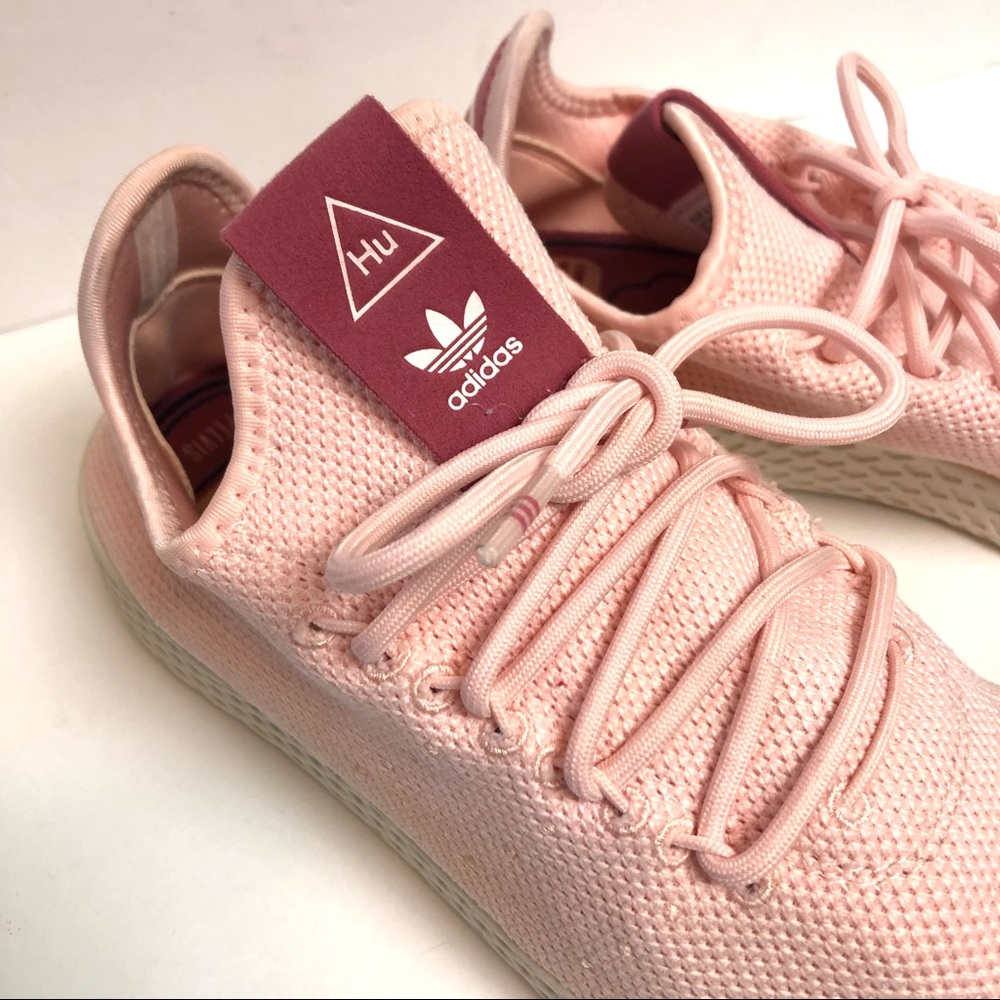 Adidas x PHARRELL HU Icey Pink Knit Tennis Sneakers - Picture 2 of 8